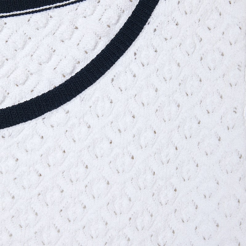 Gucci Fabric Dress With Intarsia In White