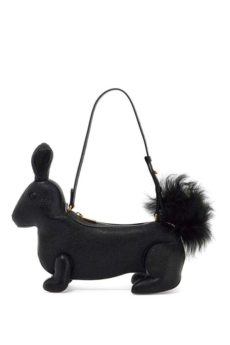 THOM BROWNE THOM BROWNE SQUIRREL-MOTIF ZIPPED SHOULDER BAG