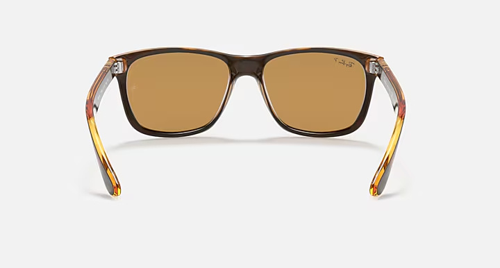 Ray Ban Caribbean Rectangular Sunglasses In Brown