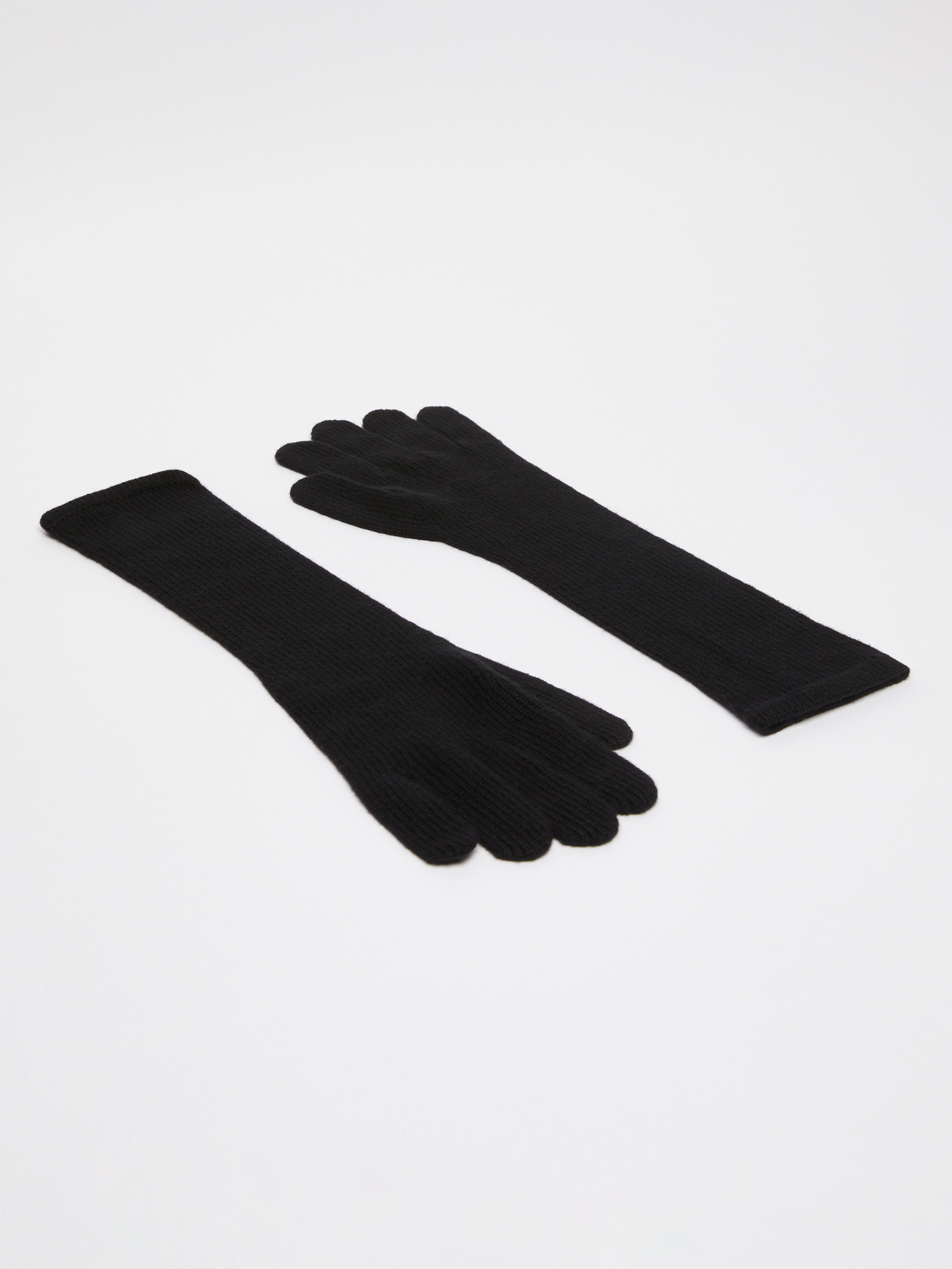 Max Mara Cashmere Gloves In Black