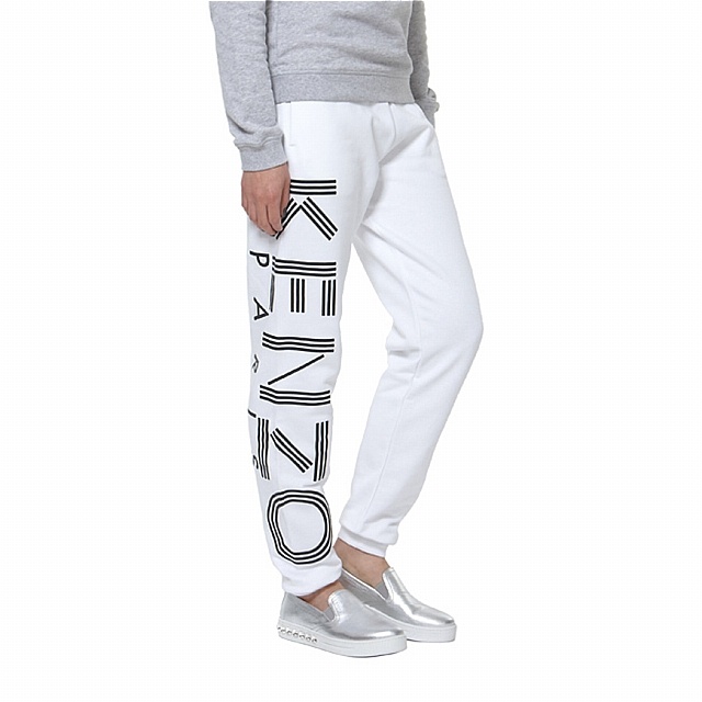 Kenzo Logo Sweatpants In White