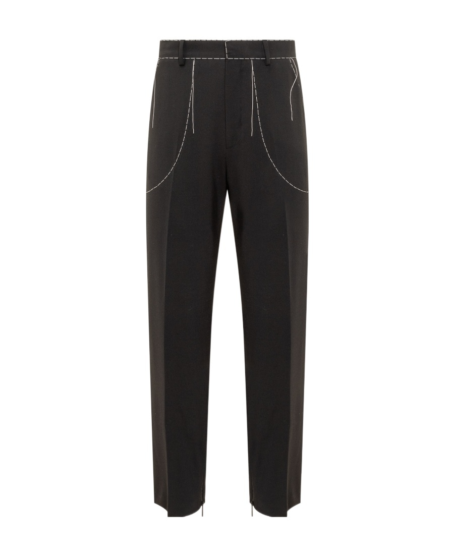 Off-white Stitch Tailored Trousers In Black