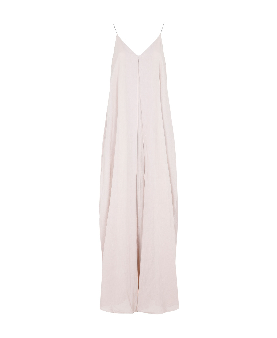 Fabiana Filippi V-neck Pleated Dress In White