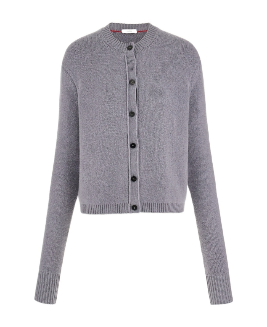 Ferragamo Long-sleeved Sweater In Gray