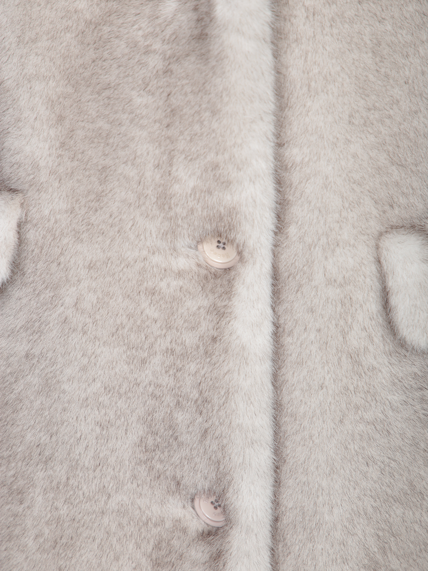 Herno Single-breasted Fur In Gray