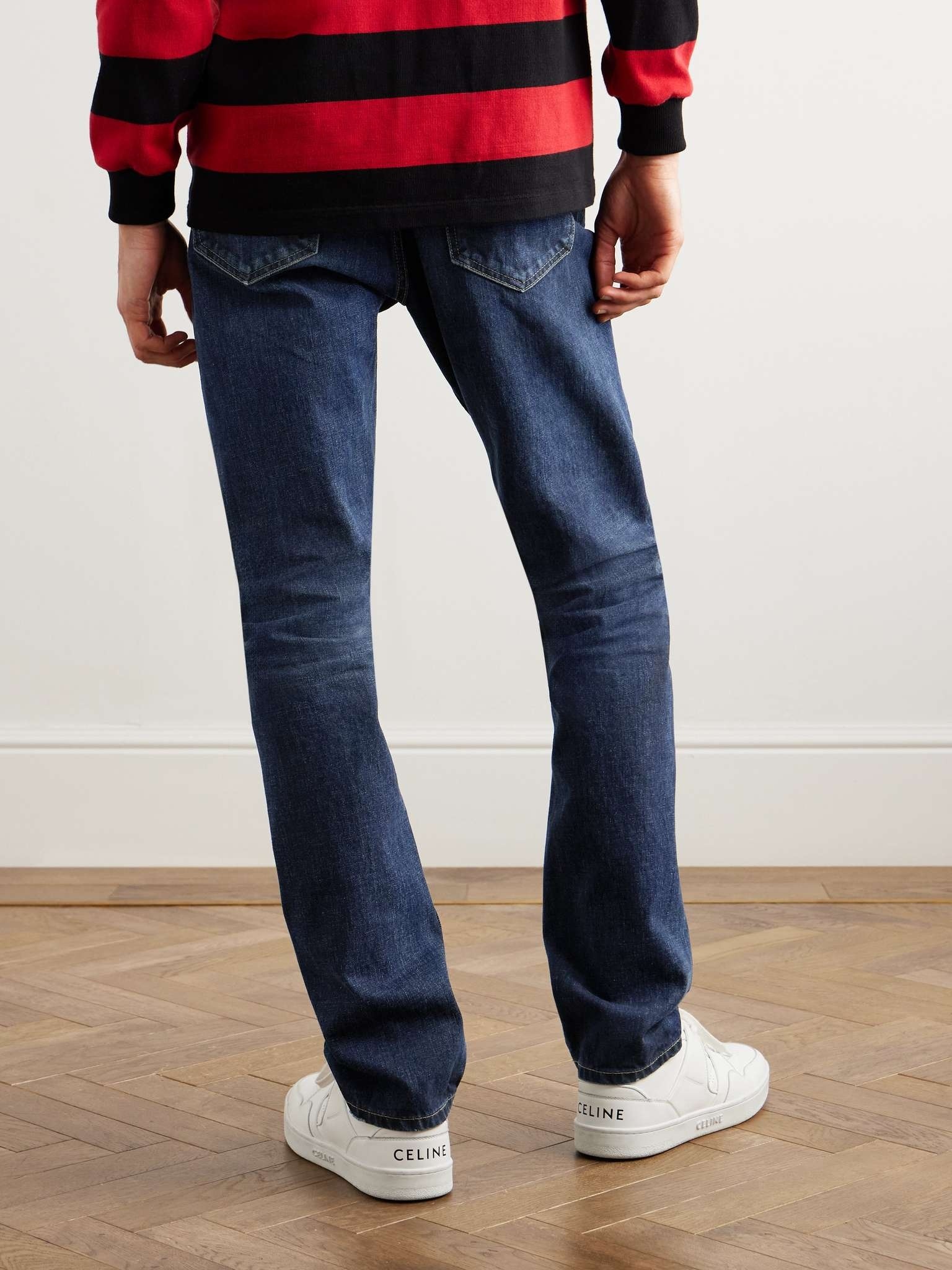 Celine Belt-loop Jeans In Blue