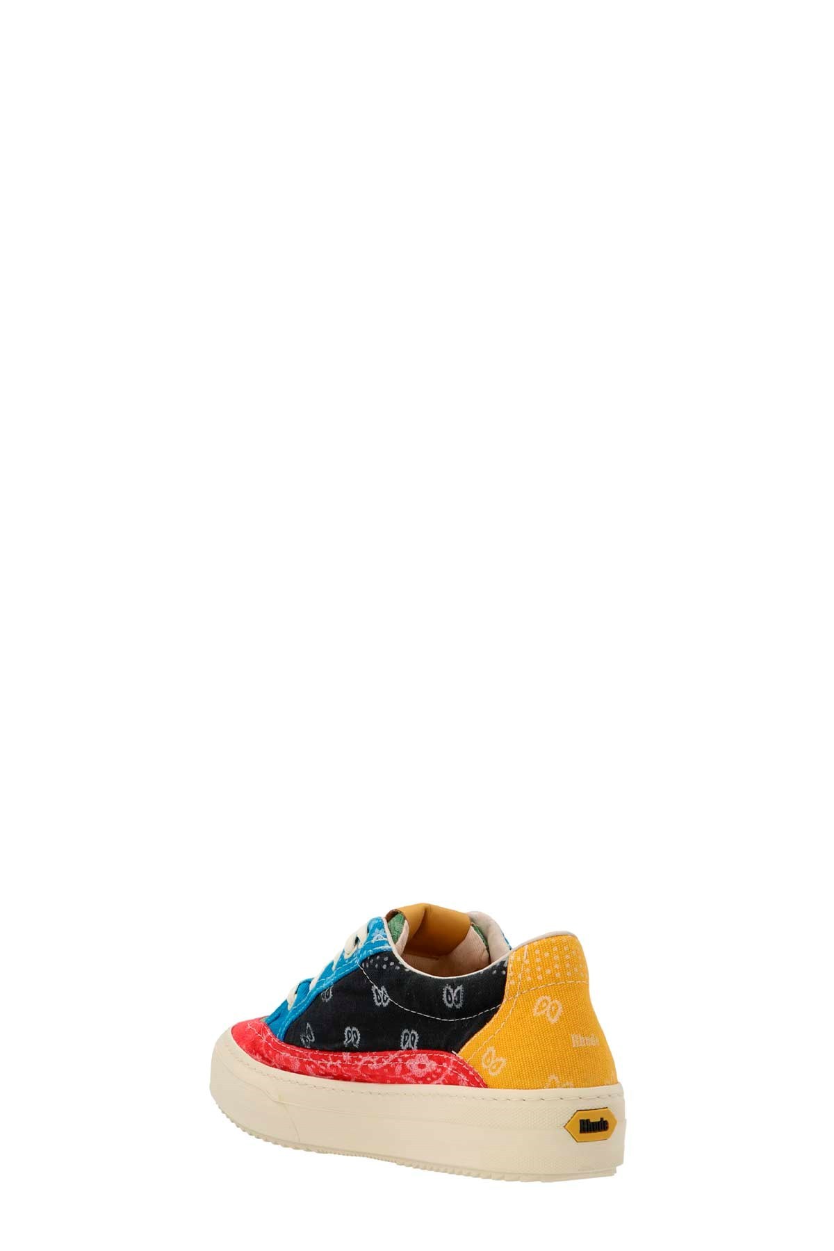 Rhude Bandana Print Sneakers In Nude