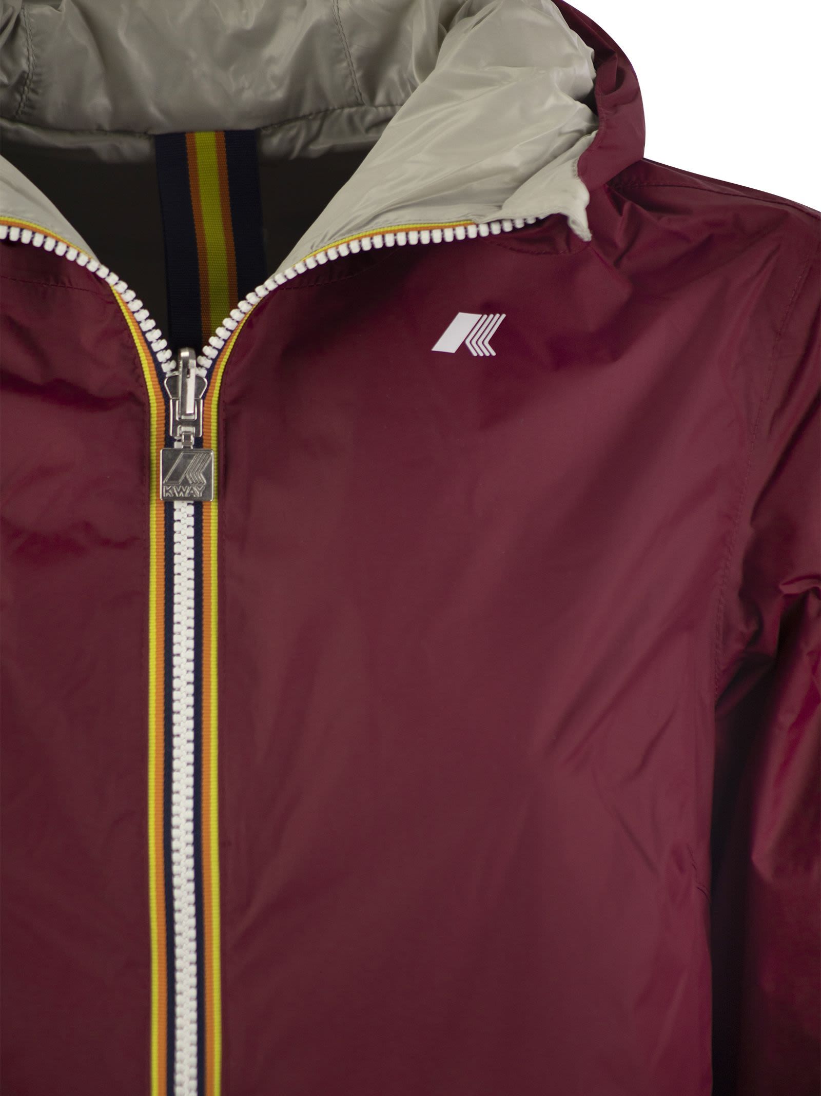 K-way Sophie Plus - Reversible Hooded Jacket In Red