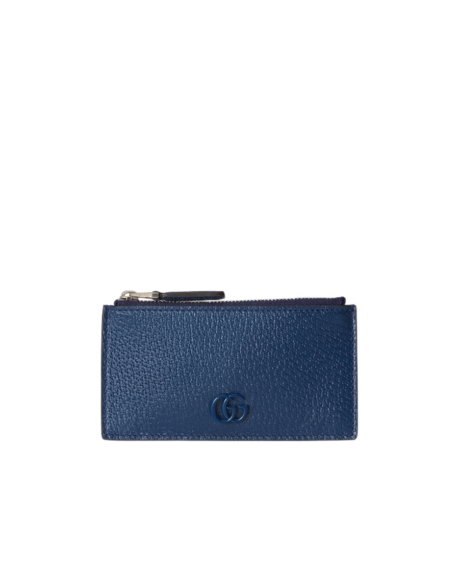 Gucci Gg Marmont Cardcase In Blue