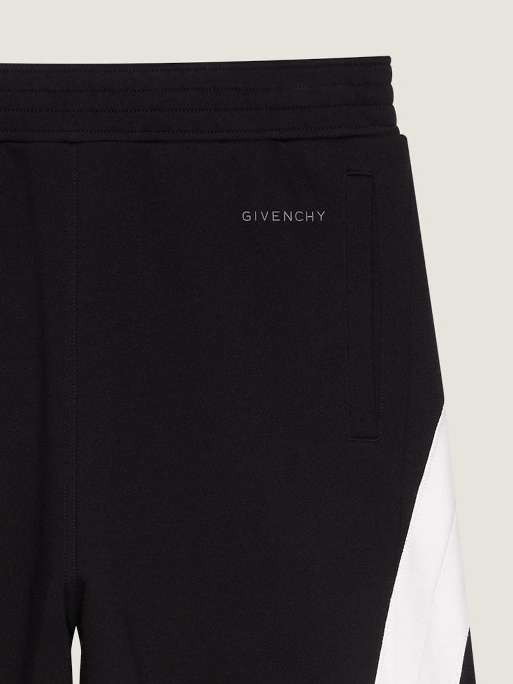 Givenchy Mens Black Open Seam Contrast Cotton-jersey Jogging Bottoms Xl In Black