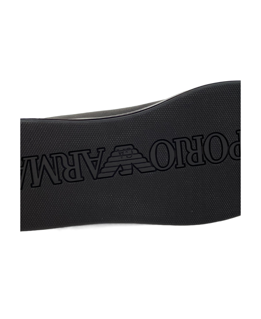Emporio Armani Logo Casual Sports Shoes In Black