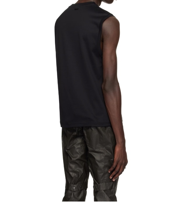 Mugler Black Signature Sleeveless Tank Top In Black