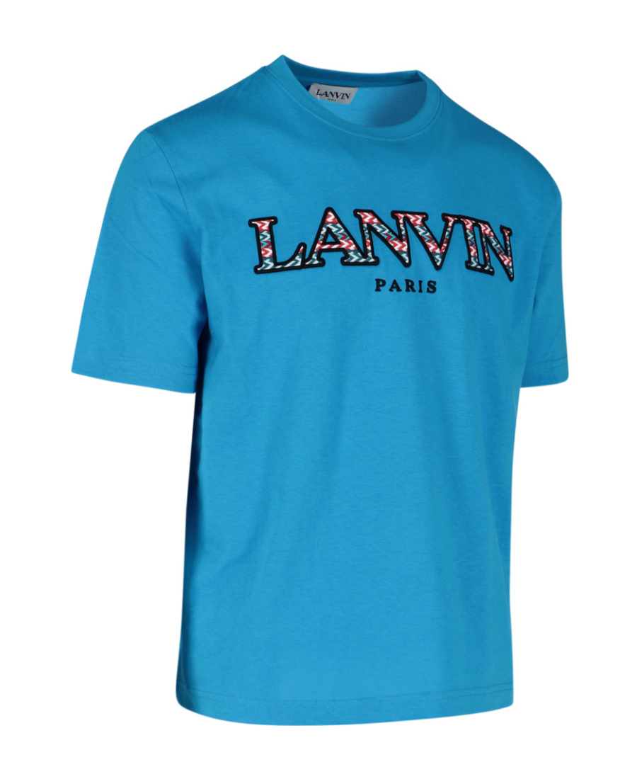 Lanvin Logo Print T-shirt In Blue