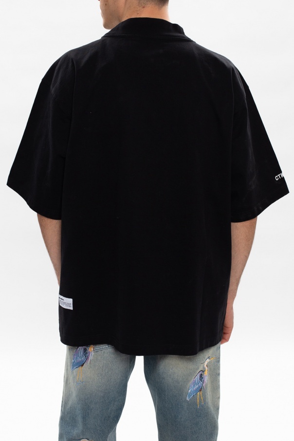 Heron Preston Short-sleeve Roll-neck T-shirt In Black