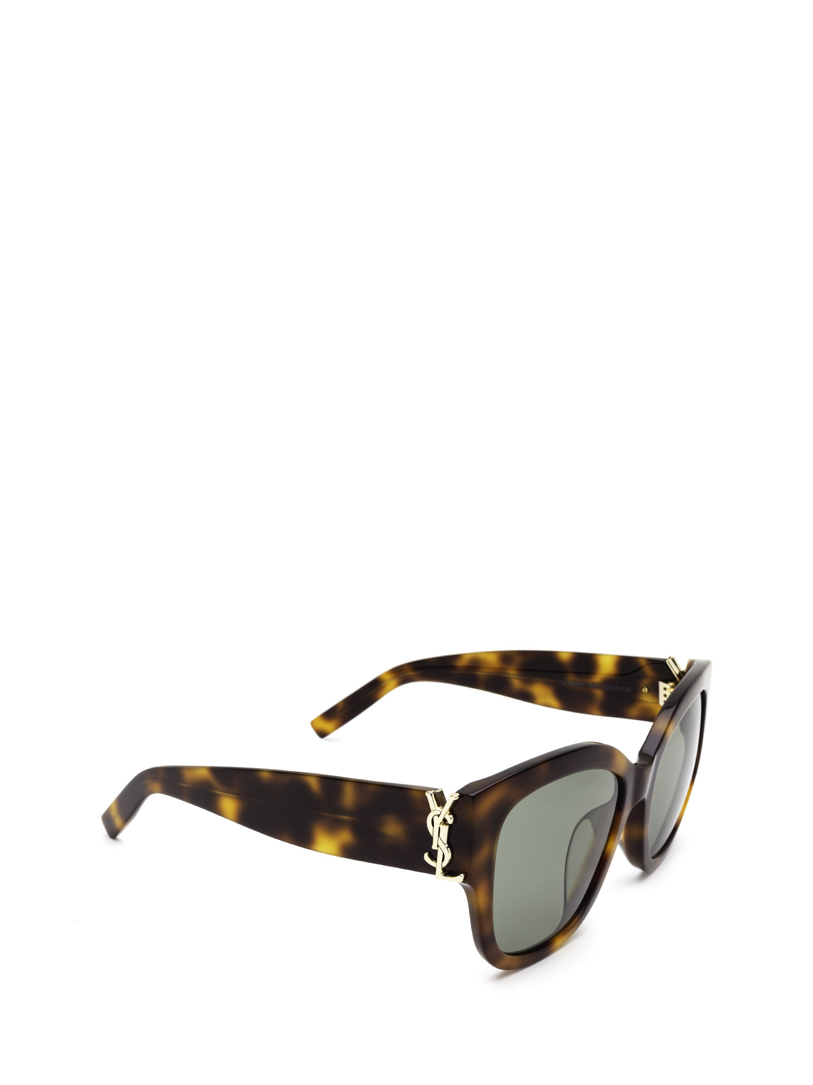 Saint Laurent Tortoiseshell-effect Tinted Sunglasses In Gray