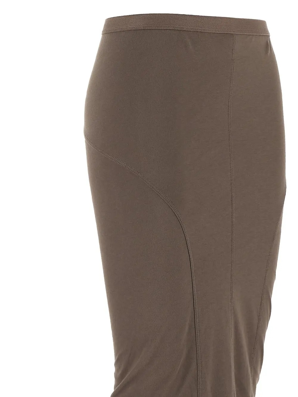 Rick Owens Jersey Lido Skirt In Light Brown
