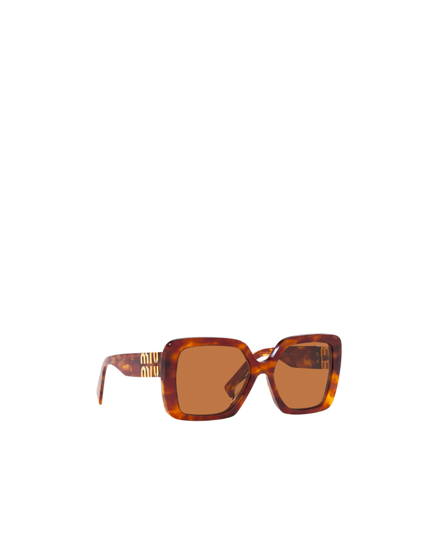 Miu Miu Eyewear Square Frame Sunglasses In Brown