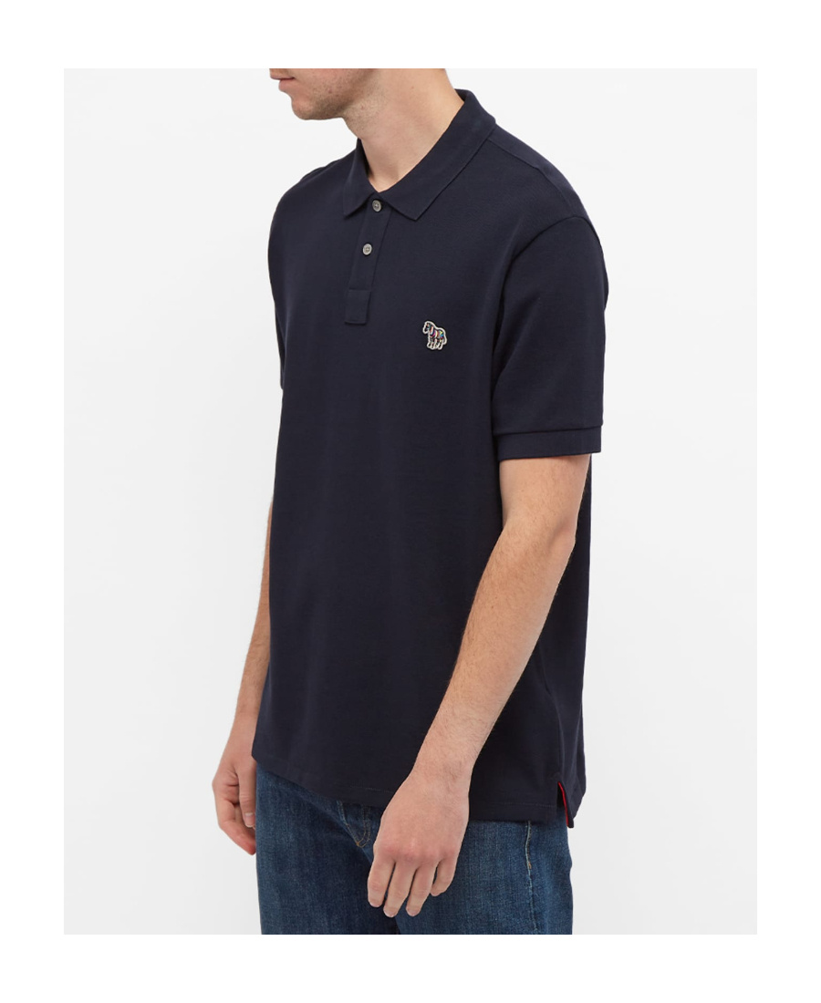 PAUL SMITH ZEBRA-MOTIF POLO SHIRT