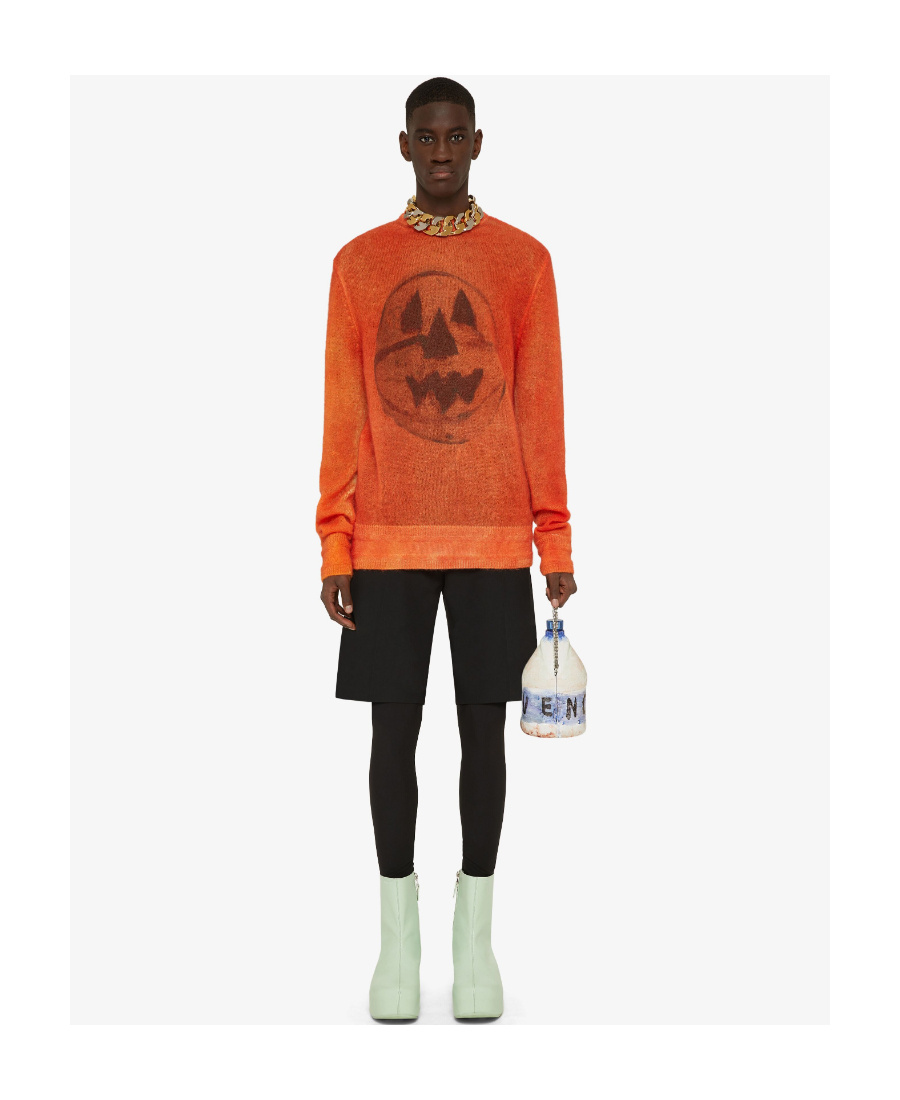 Givenchy Ceramics-print Crew-neck Jumper In Red