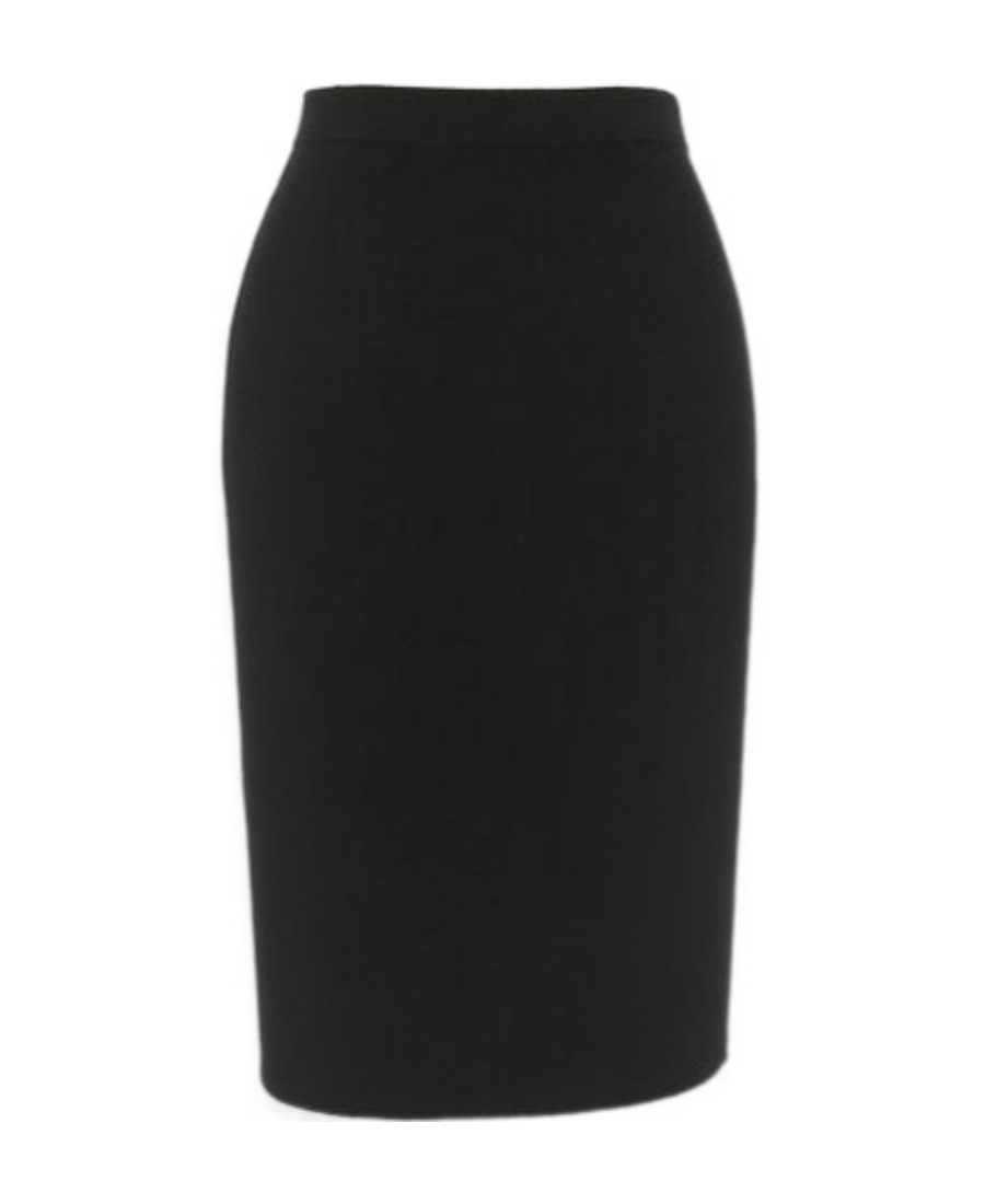 Saint Laurent Women's Stretch Pencil Skirt In Black