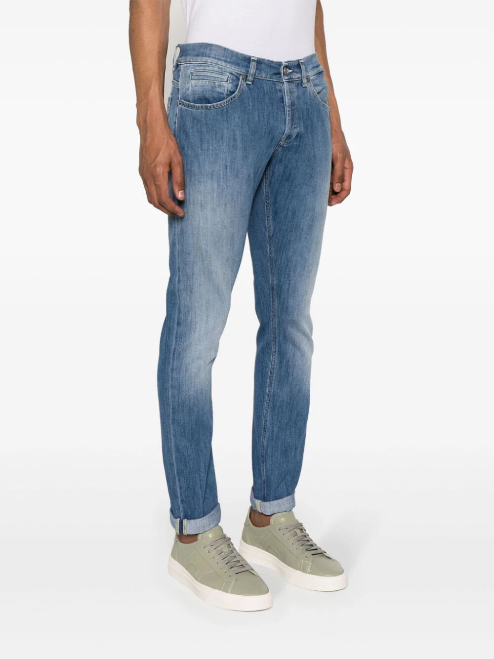 Dondup George Mid-rise Skinny Jeans In Blue