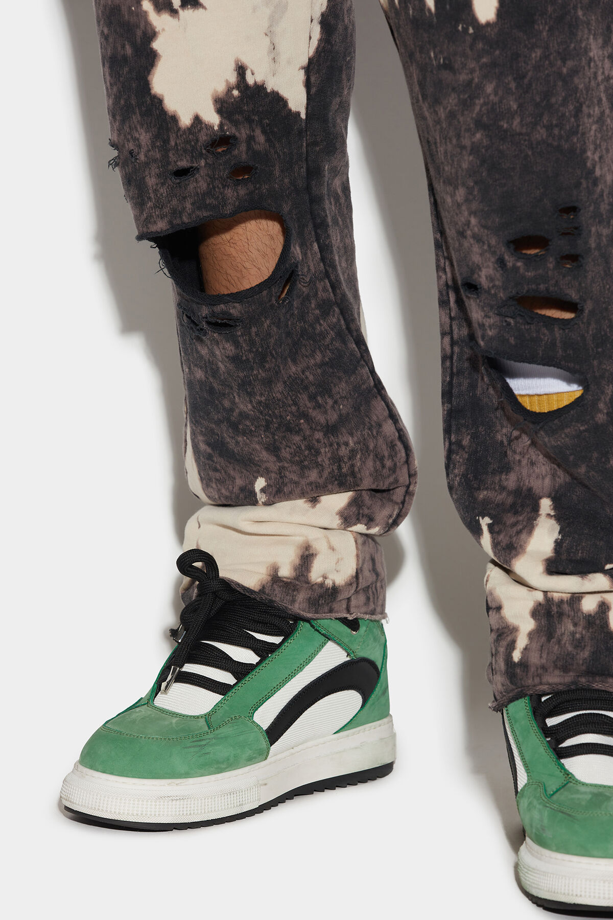 Dsquared2 Distressed-effect Logo Track Pants In Black