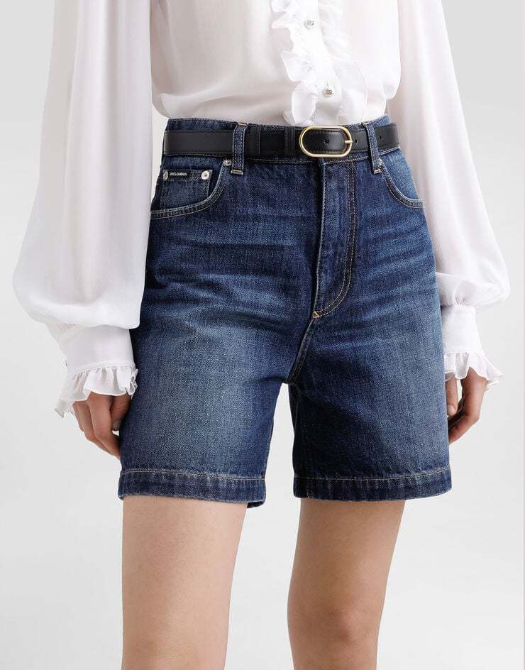 Dolce & Gabbana Leather Belt In Black