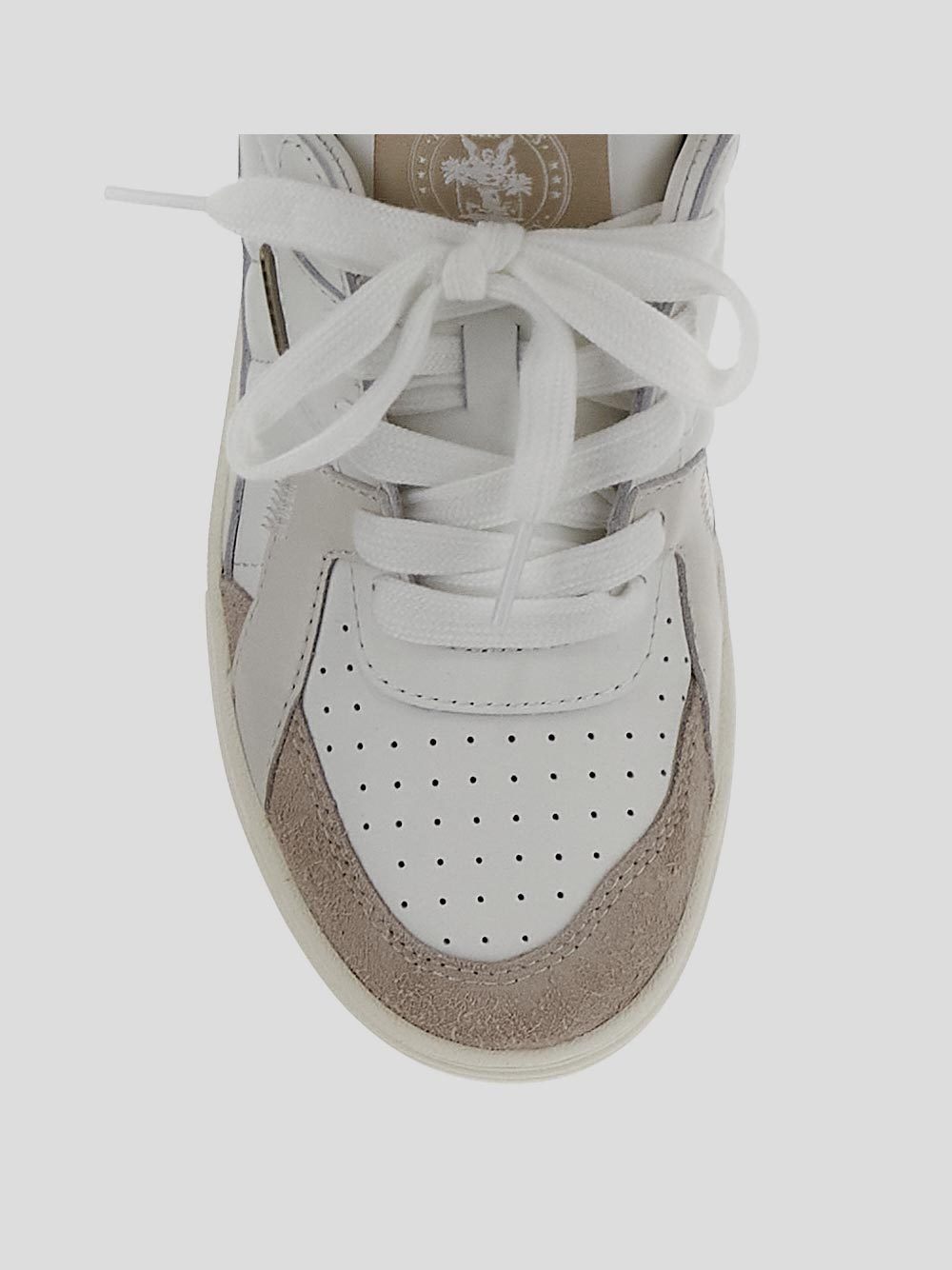 Palm Angels 30mm University Origin Leather Sneakers In Gray