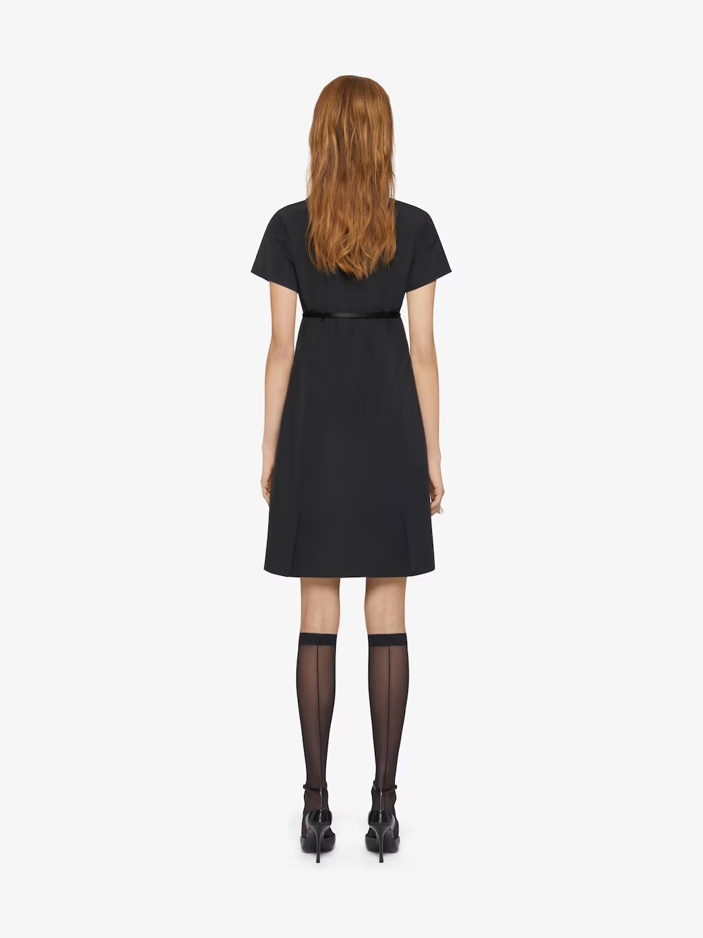 Givenchy Voyou Dress In Cotton Taffetas In Black