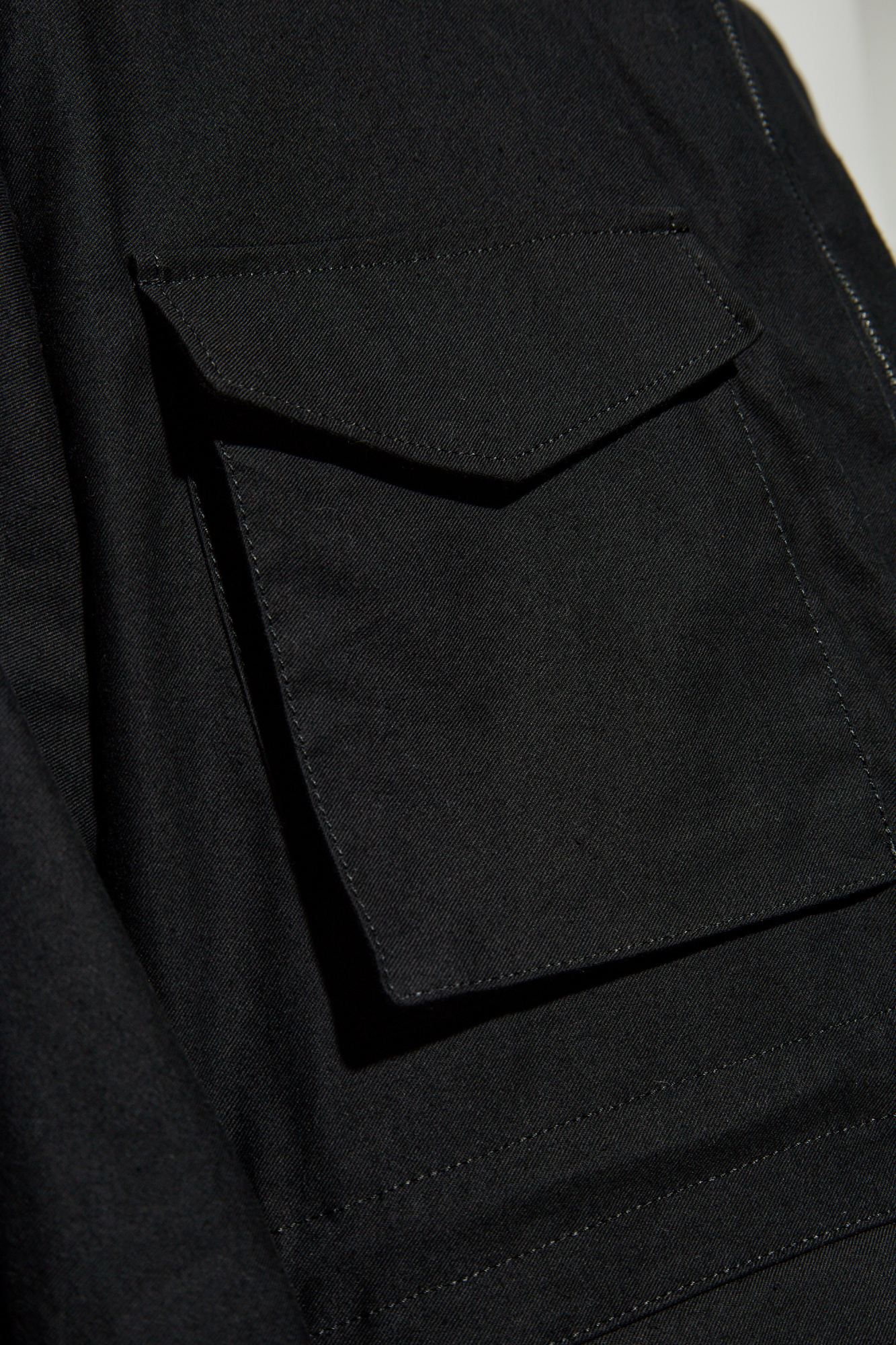 Shop Yohji Yamamoto Long-sleeved Casual Jacket In Black