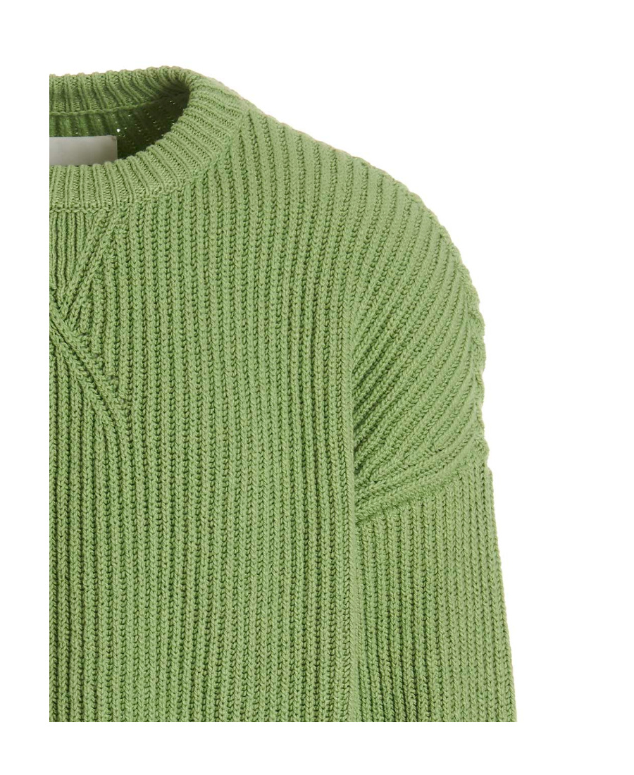Jil Sander Green Sweater In Green