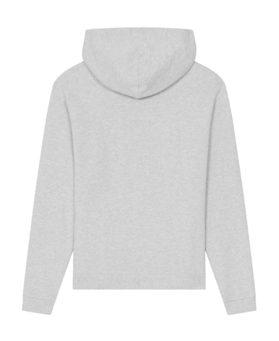 Kenzo Logo-embroidered Zipped Hoodie In White