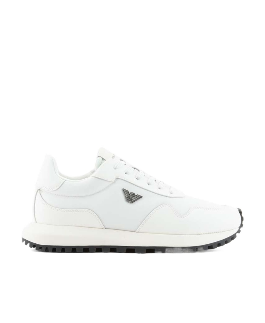 Emporio Armani Men's Logo Low-top Sneakers In White