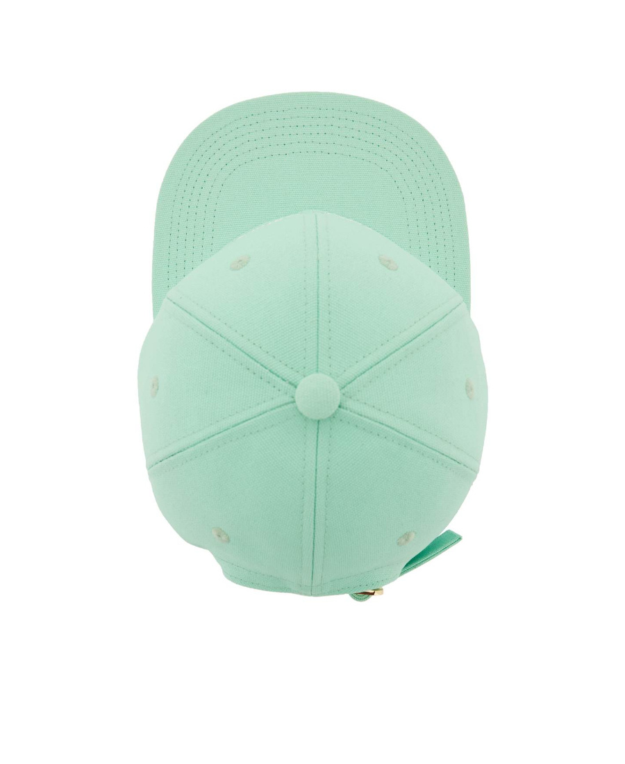 Stella Mccartney Baseball Cap With Embroidery In Green