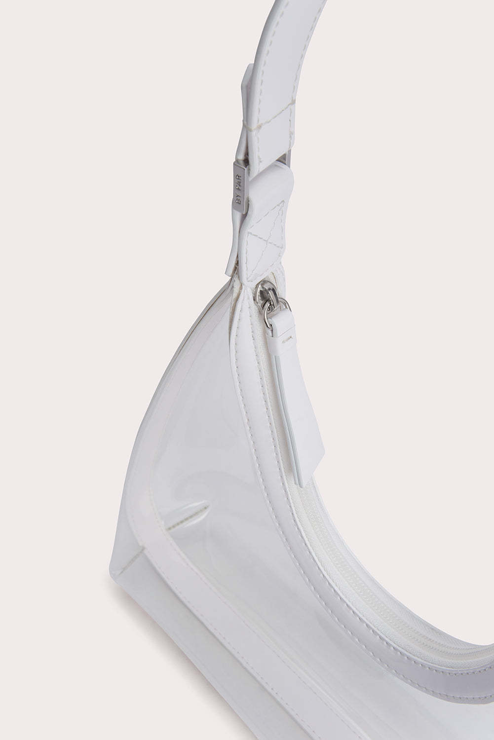 By Far Amber Transparent-design Shoulder Bag In White