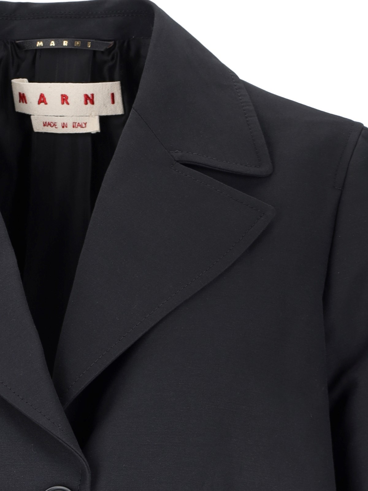 Marni A-line Cady Blazer In Black