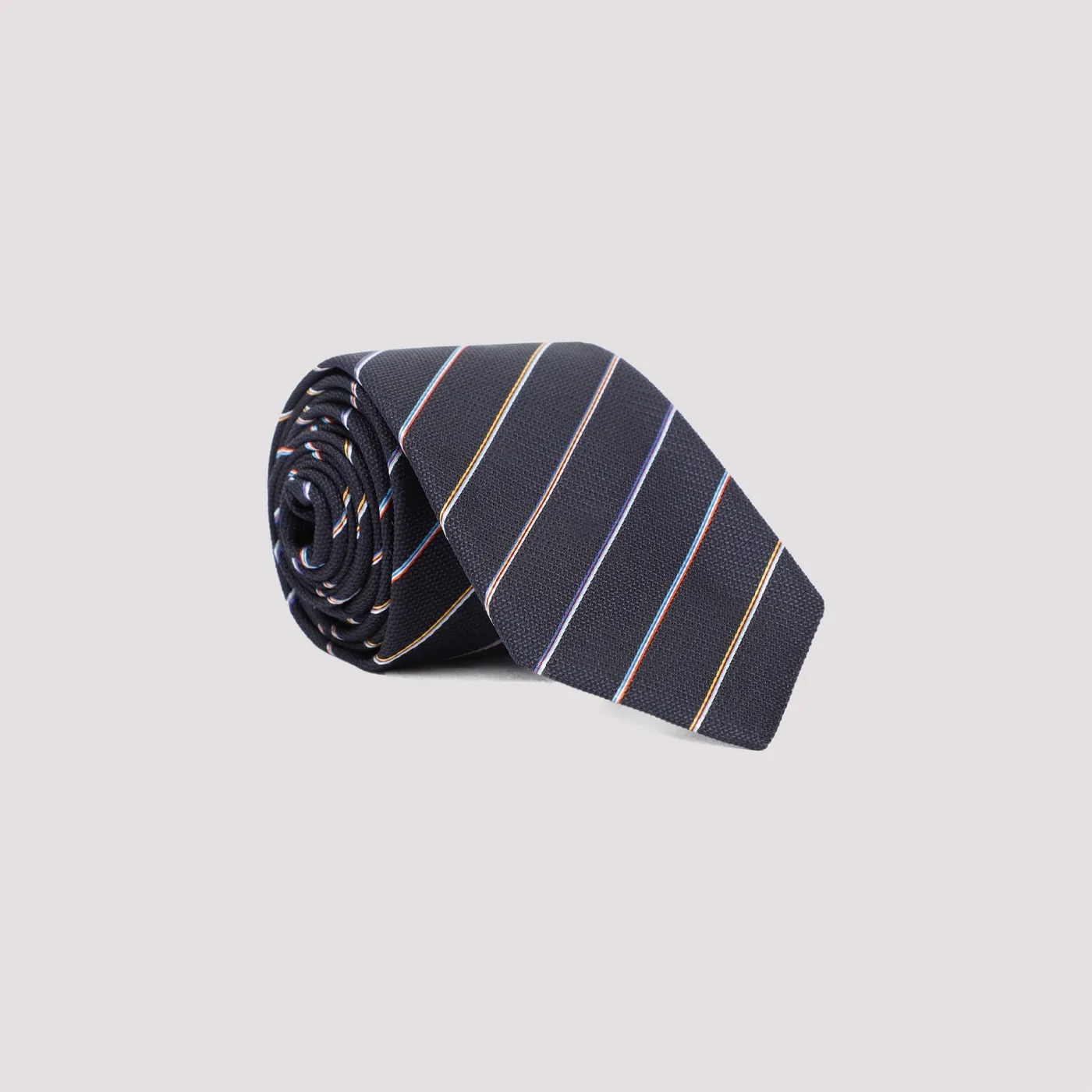 Paul Smith Men Tie Mini Multi Strap In Black