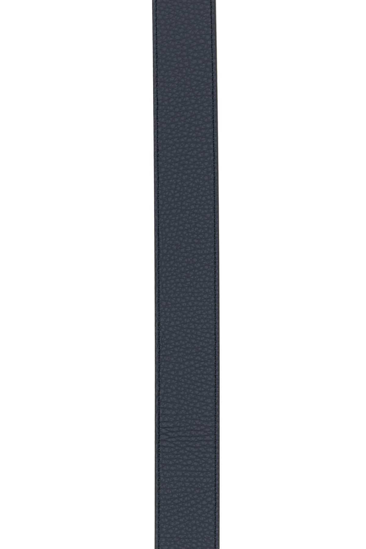 Bally Reversible Leather Belt Midnight In Black