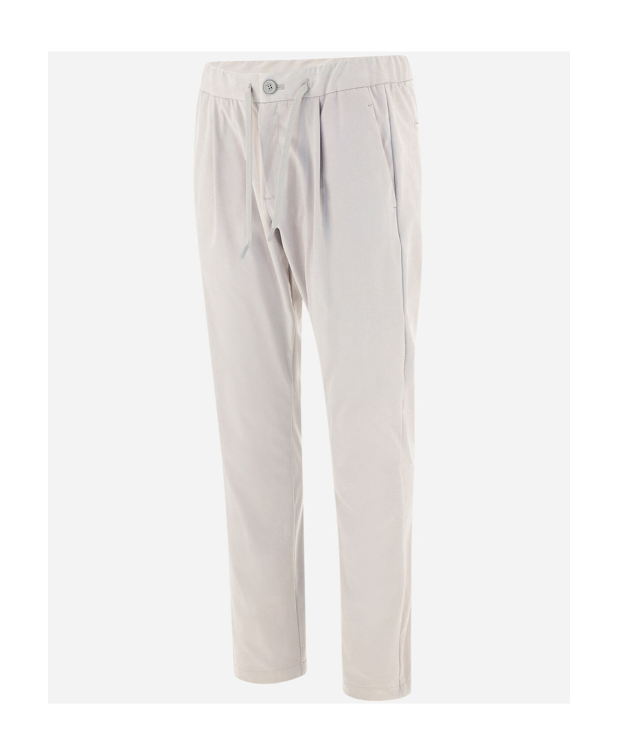 Herno Cashmere And Silk Trousers In White