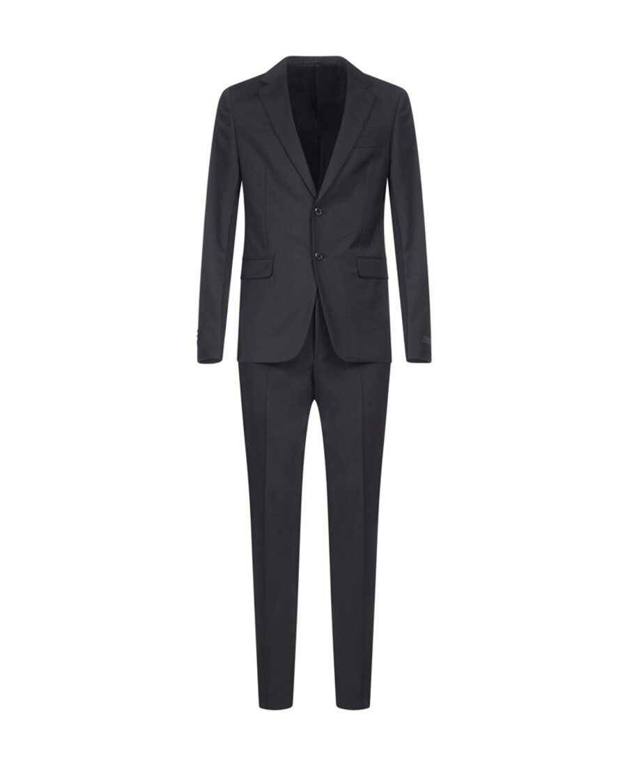 Prada Single-breasted Wool And Mohair Suit In Black