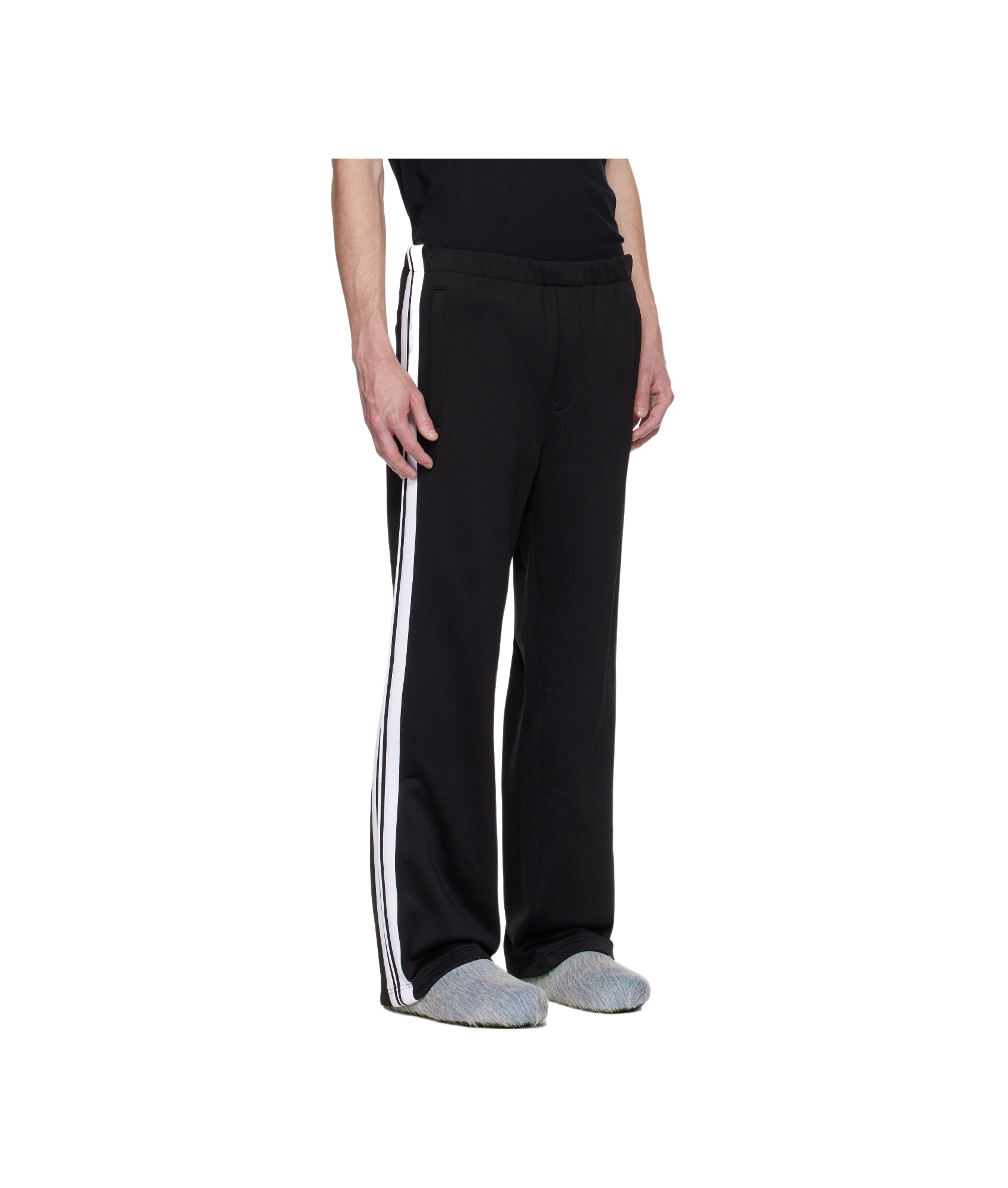 Marni Black Nylon Blend Sweatpants In Black