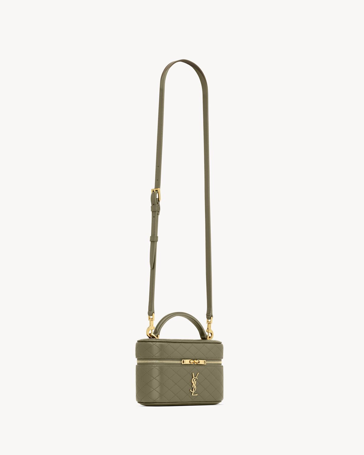 Saint Laurent Mini Leather Gaby Vanity Bag