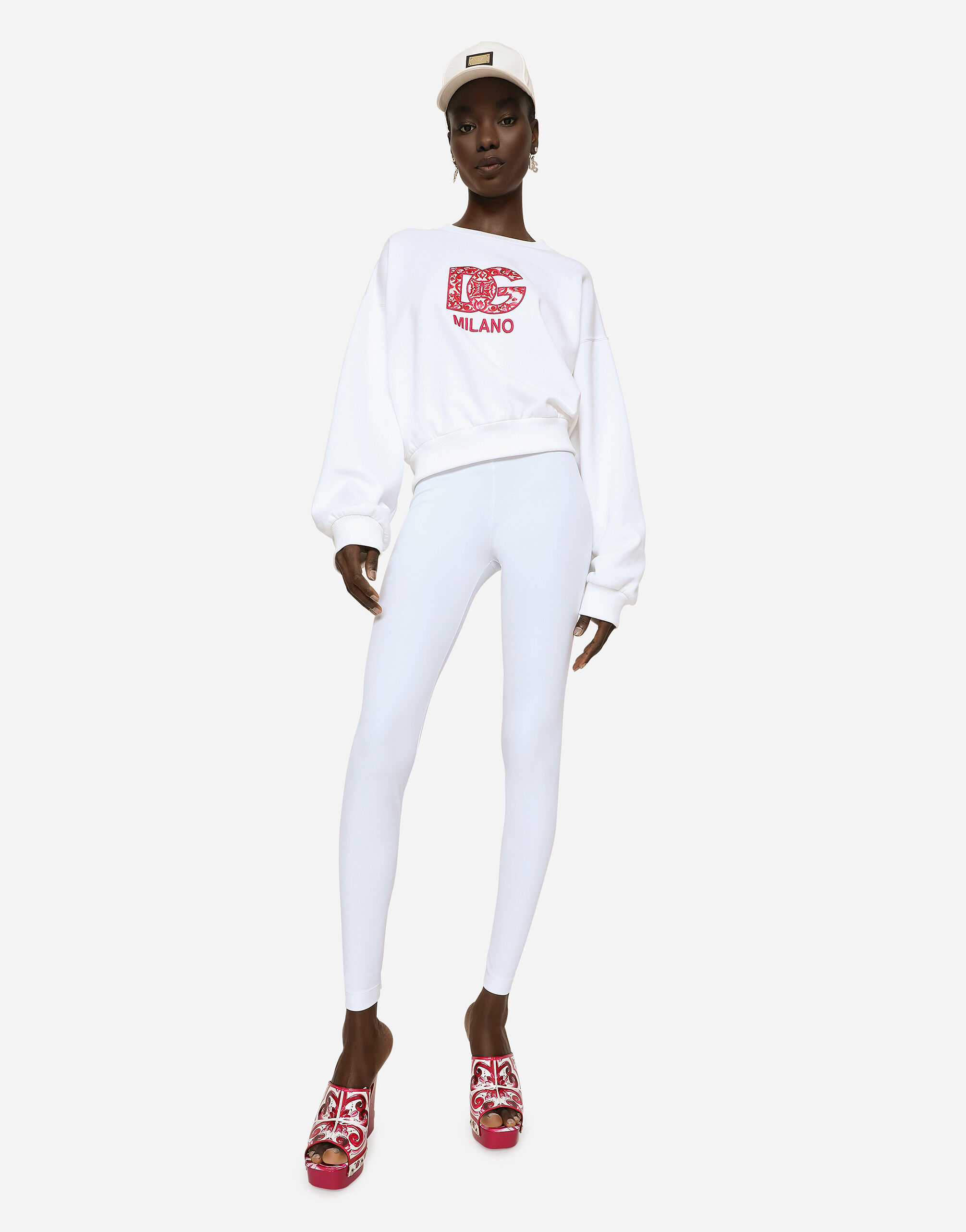 Dolce & Gabbana Logo-print Sweatshirt In White