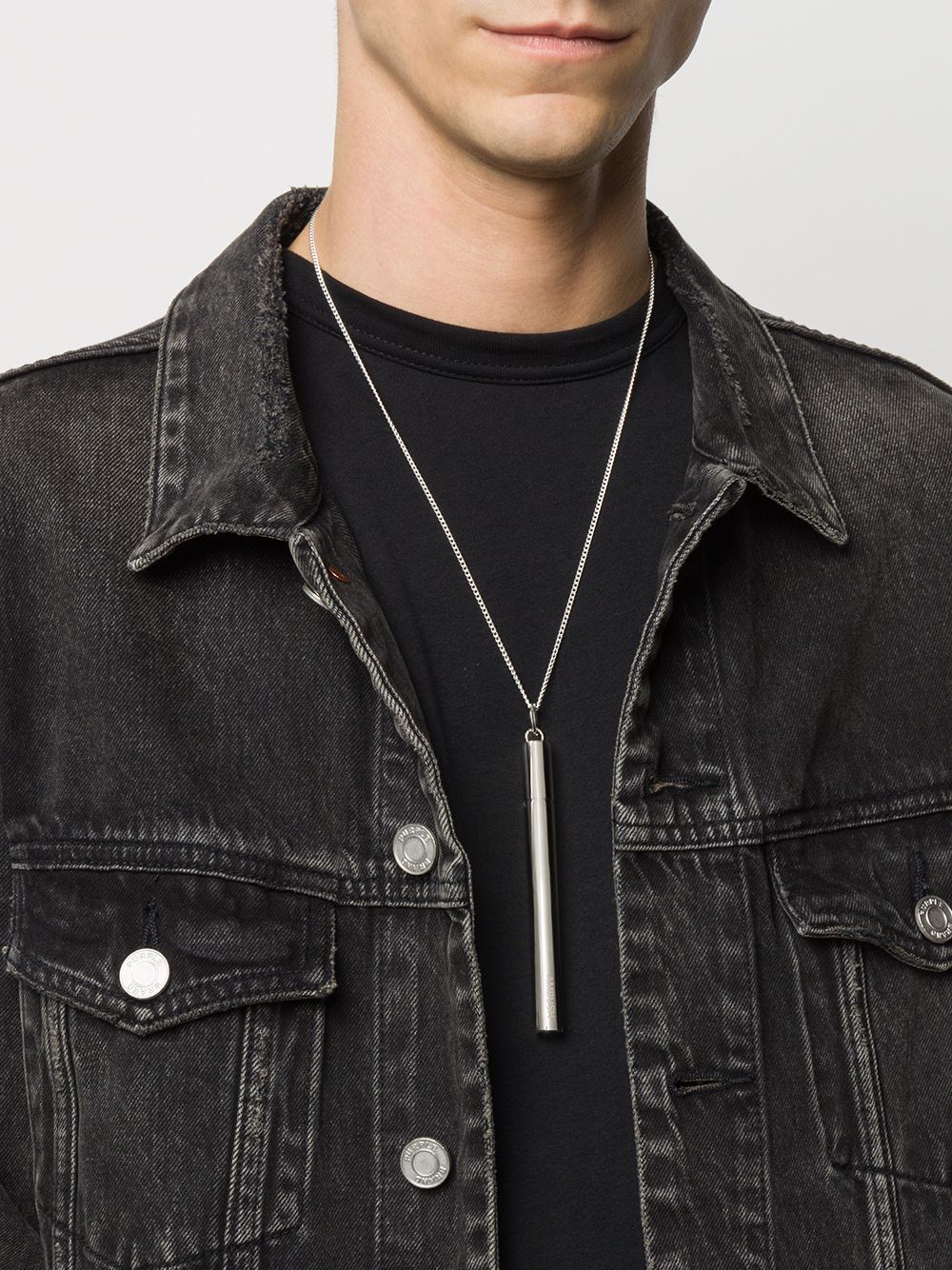 Ambush Cigarette Case Pendant Necklace In White