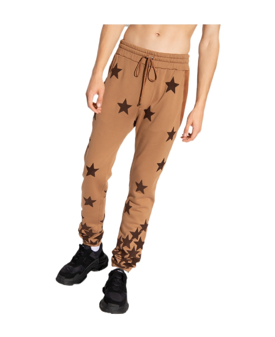 Amiri Star-patch Track Pants In Nude