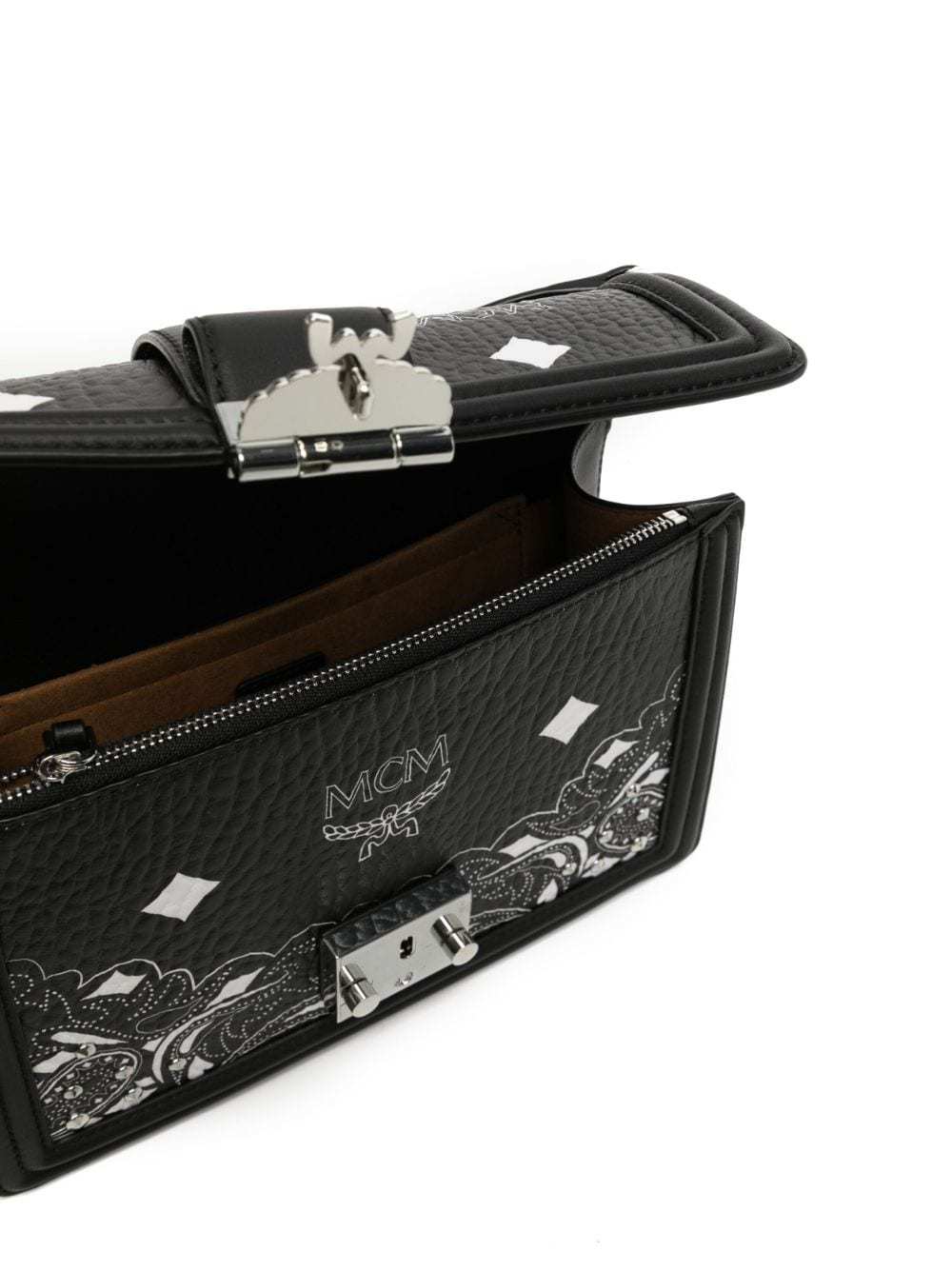 Mcm Tracy Small Shoulder Bag In Black