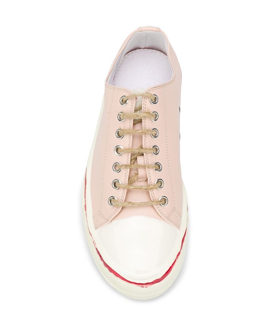 Marni Multi-color Splicing Board Leisure Sports Shoes In White