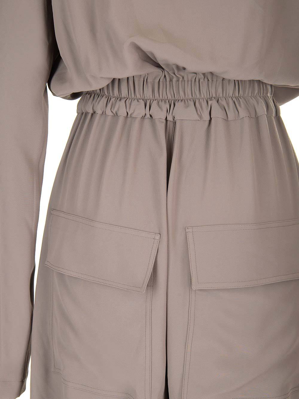 Rick Owens Athena One-shoulder Jumpsuit In Gray