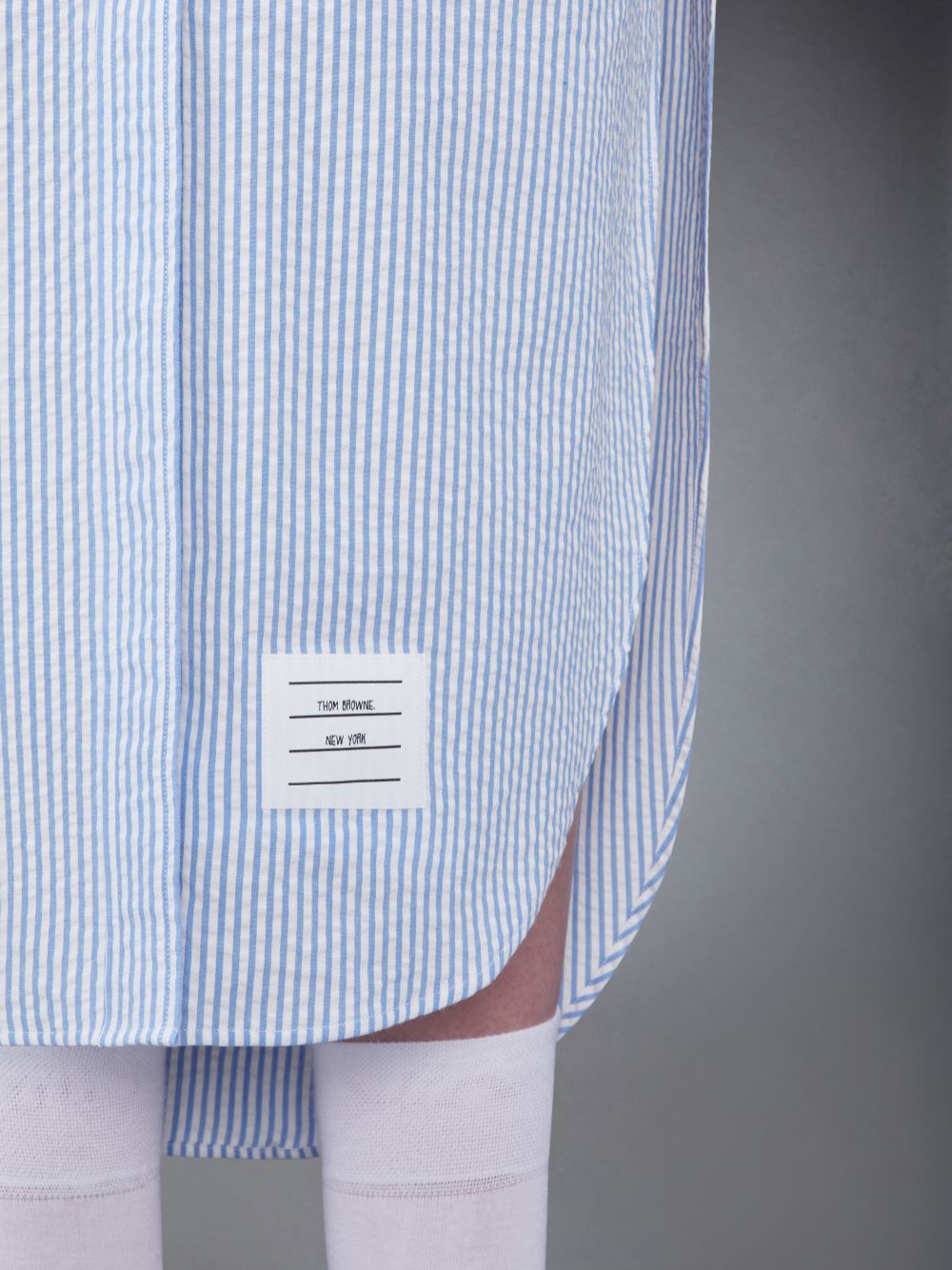 Thom Browne Chemisier Dress In Blue