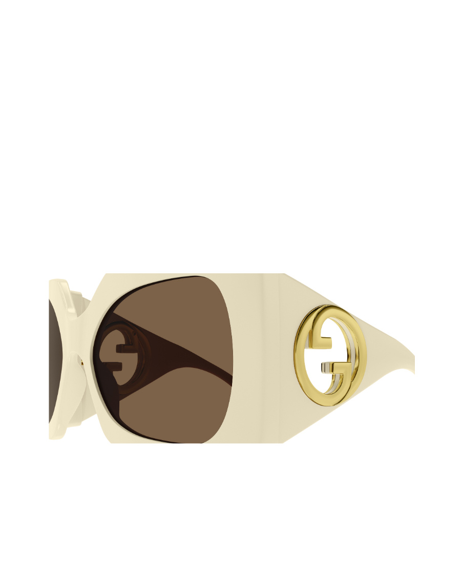 Gucci Interlocking G Square-frame Sunglasses In Nude